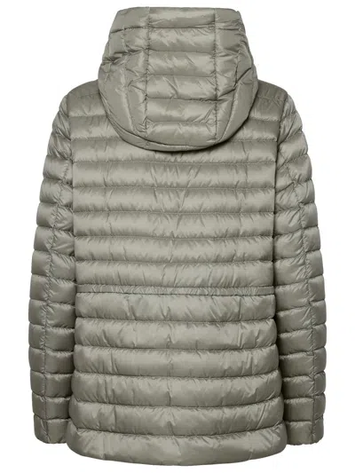 Shop Moncler Woman  Raie' Light Grey Nylon Down Jacket In Gray