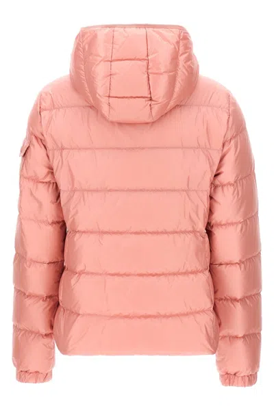 Shop Moncler Women 'gles' Down Jacket In Pink