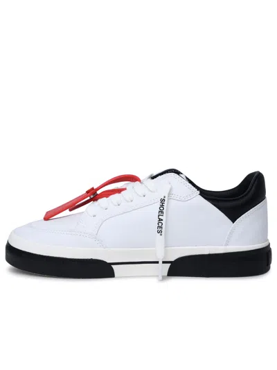 Shop Off-white Man  'new Vulcanized' Black Fabric Sneakers