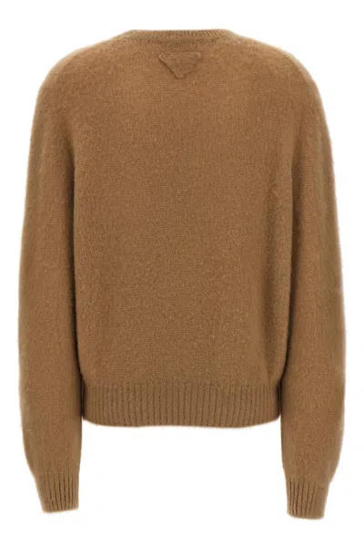 Shop Prada Women Cashmere Sweater In Cream