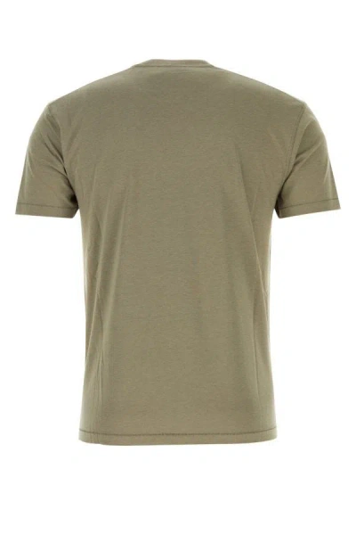 Shop Tom Ford Man Army Green Lyocell Blend T-shirt