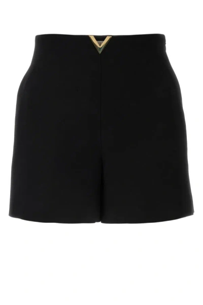 Shop Valentino Garavani Woman Black Crepe Couture Shorts