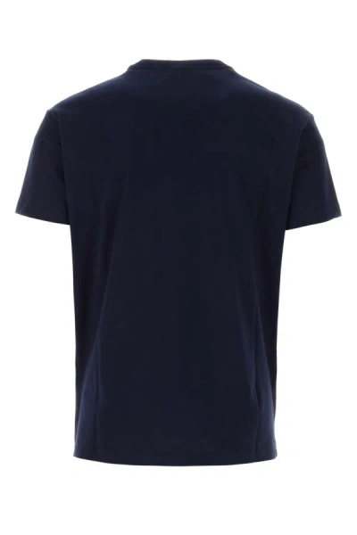 Shop Vivienne Westwood Man Navy Blue Cotton Time Machine T-shirt