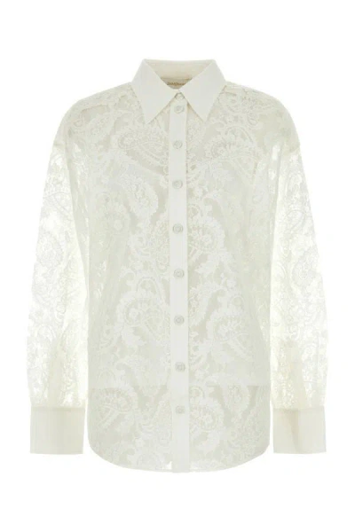 Shop Zimmermann Woman White Lace Shirt