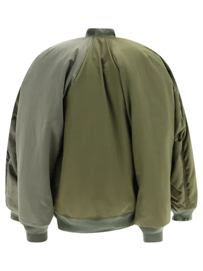 Shop Balenciaga "double Sleeve" Bomber Jacket