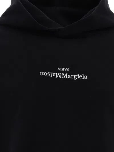 Shop Maison Margiela Hoodie With Reversed Embroidered Logo