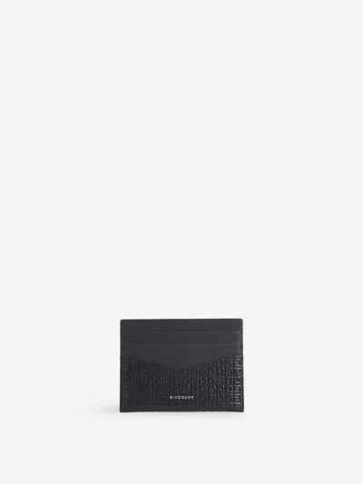 Shop Givenchy Leather Logo Card Holder In Black