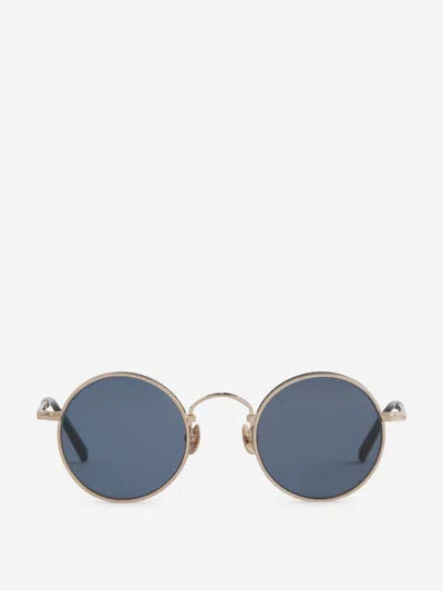 Shop Matsuda M3100 Oval Sunglasses In Wide Edge With Signature M+n Motif