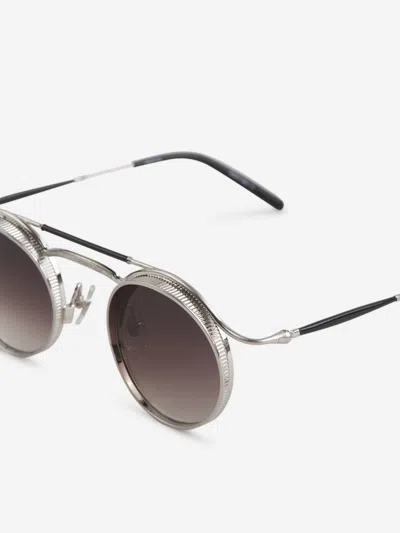 Shop Matsuda Oval Sunglasses 2903h In Detalles Anclados En La Montura