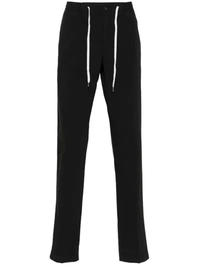 Shop Pt01 Double Dye Stretch Light Poplin Soft Jogging One Pleats Pants Clothing In Black