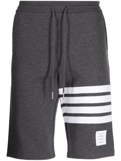 Shop Thom Browne Sports Shorts Classic 4-bar Clothing In Grey