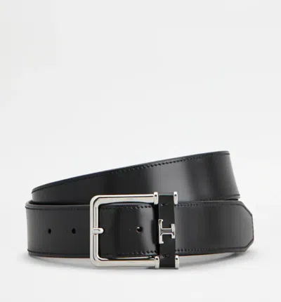 Shop Tod's Belts In Nero/marrone