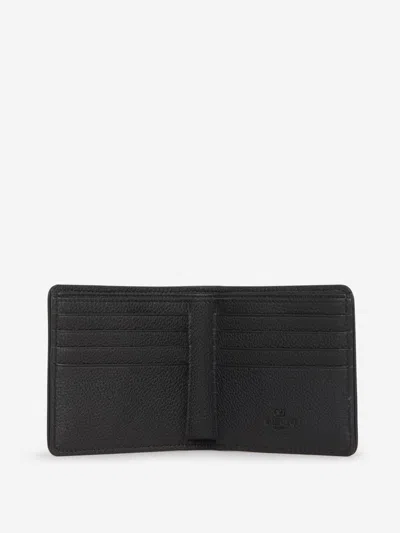 Shop Valentino Garavani Vlogo Leather Wallet In Black