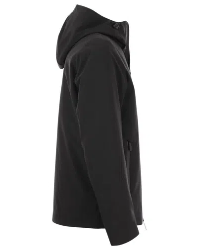 Woolrich Pacific Jacket In Tech Softshell In Black