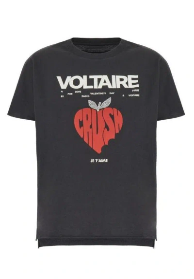 Shop Zadig & Voltaire T-shirts And Polos In Carbone