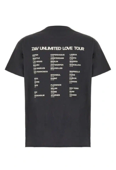 Shop Zadig & Voltaire T-shirts And Polos In Carbone
