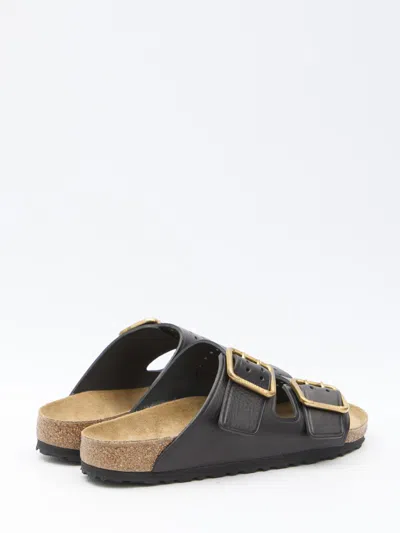Shop Birkenstock Arizona Bold Gap Sandals In Black