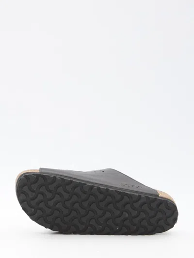 Shop Birkenstock Arizona Bold Gap Sandals In Black
