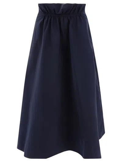 Shop Aspesi "francine" Skirt In Blue