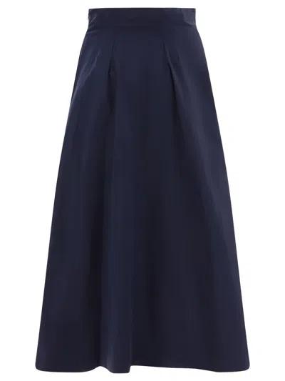 Shop Aspesi "francine" Skirt In Blue