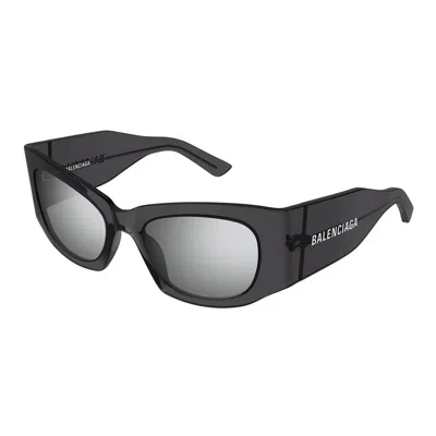 Balenciaga Cat-eye Frame Sunglasses In Gray