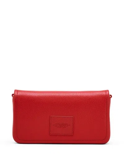 Marc Jacobs Textured Leather Mini Bag With Magnetic Closure In 红色