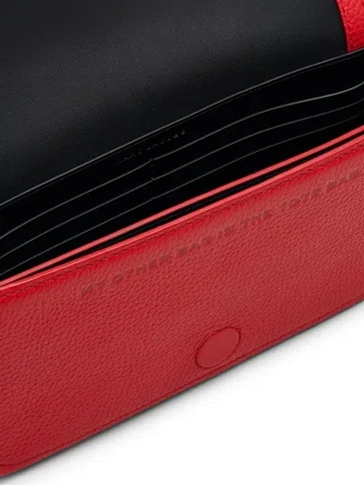Marc Jacobs Textured Leather Mini Bag With Magnetic Closure In 红色