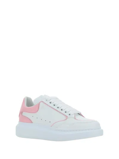 Shop Alexander Mcqueen Sneakers In White/pale Pink