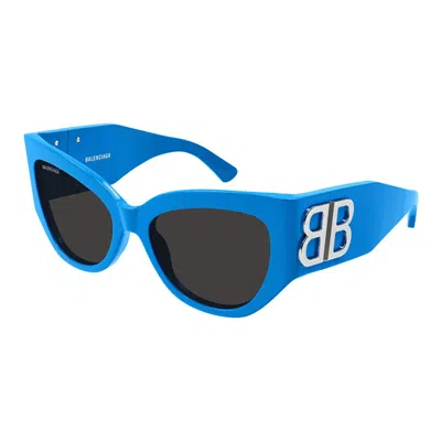 Shop Balenciaga Sunglasses In Azure