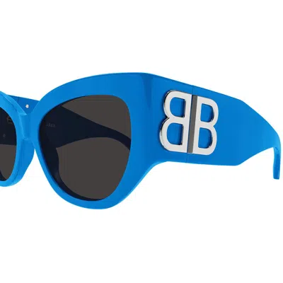 Shop Balenciaga Sunglasses In Azure