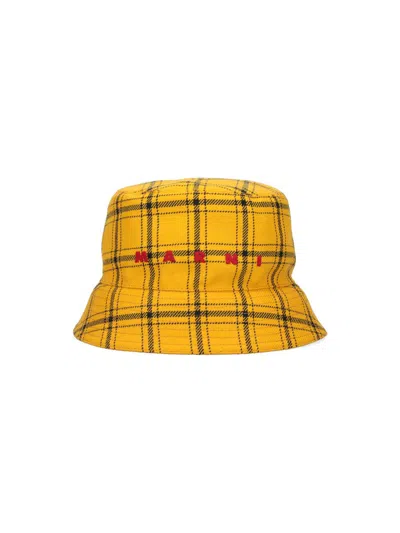 Shop Marni Hats In Yellow