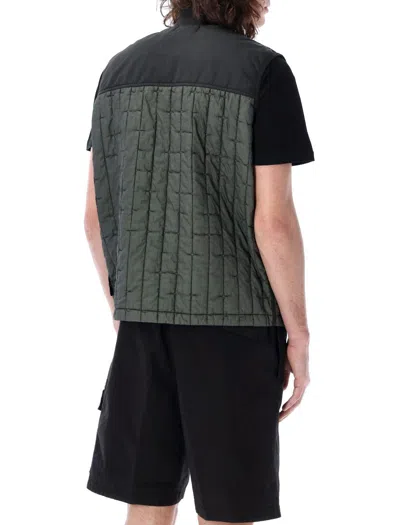 Shop Stone Island Quilted Nylon Vest In Musk