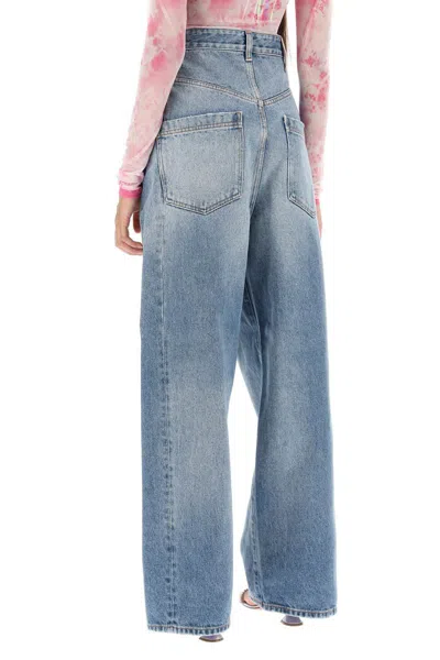 Shop Darkpark 'ines' Baggy Jeans In Celeste
