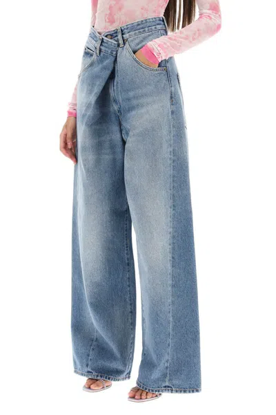 Shop Darkpark 'ines' Baggy Jeans In Celeste
