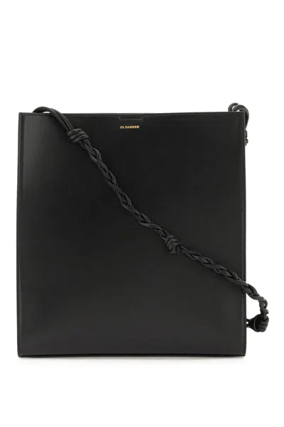 Shop Jil Sander 'tangle' Medium Shoulder Bag In Nero