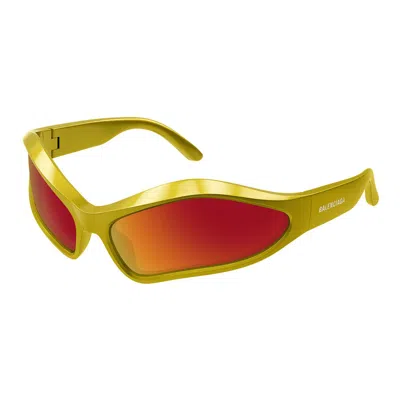 Shop Balenciaga Sunglasses In Yellow