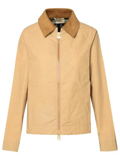 Shop Barbour 'campbell' Beige Cotton Jacket