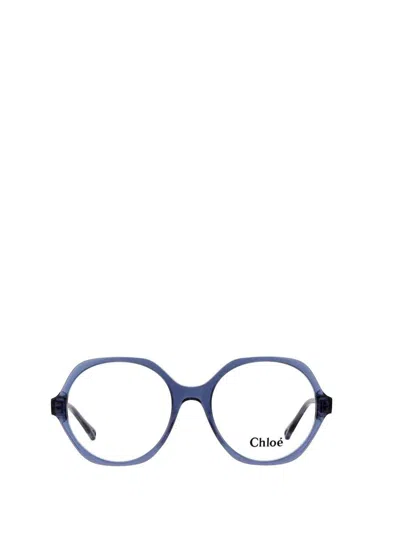 Shop Chloé Eyeglasses In Blue