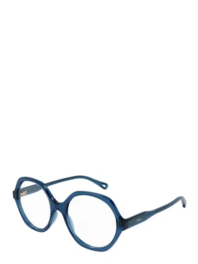 Shop Chloé Eyeglasses In Blue