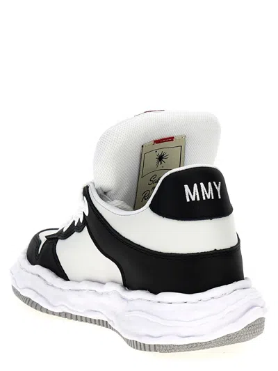 Shop Miharayasuhiro Maison Mihara Yasuhiro 'wayne' Sneakers In White/black