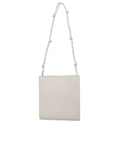 Shop Jil Sander Tangle Bag In White Leather