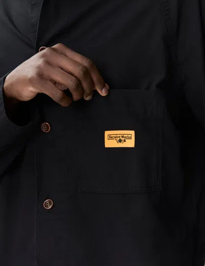 Shop Service Works Ripstop Foh Jacket In Black