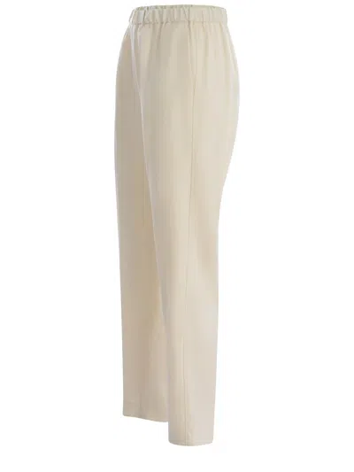Forte Forte Trousers In Viscose Blend In Ivory
