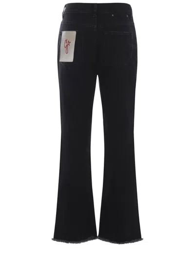 Golden Goose Jeans In Denim Nero
