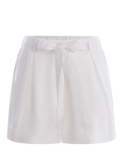 Shop Pinko Shorts  "primula" In White