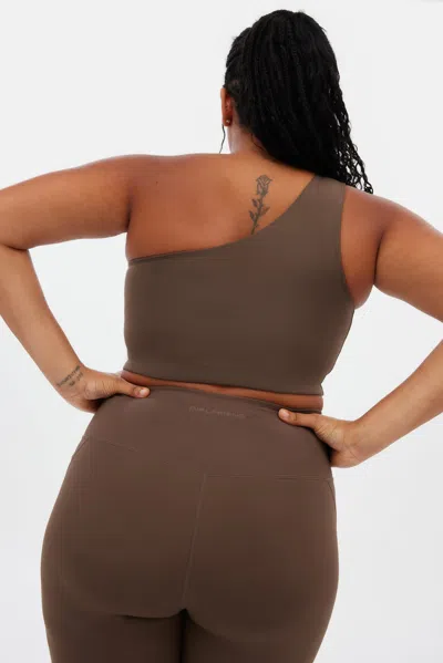Girlfriend Collective Café Bianca One Shoulder Bra