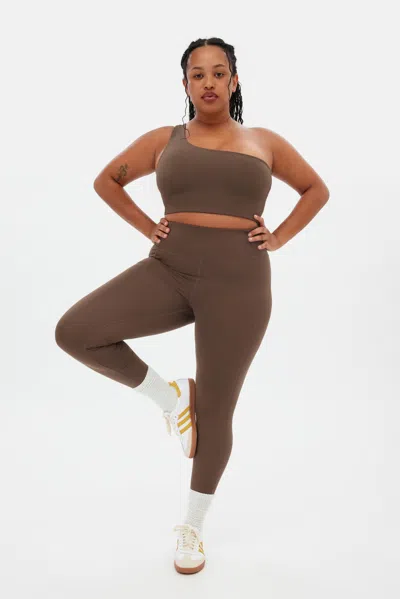 Girlfriend Collective Café Bianca One Shoulder Bra