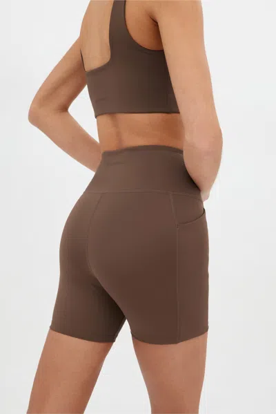 Girlfriend Collective Café Compressive Pocket Run Short