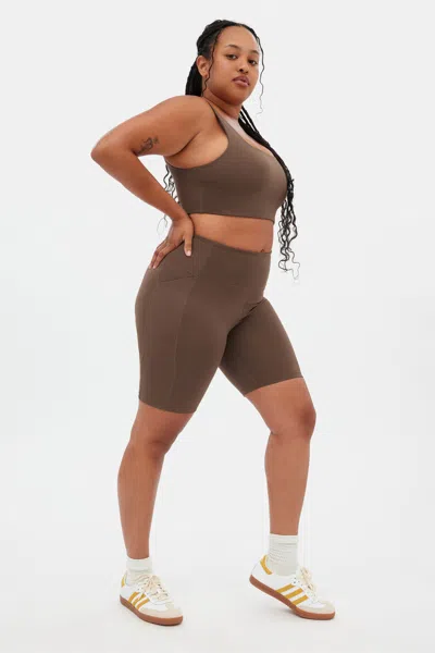 Girlfriend Collective Café Tommy Cropped Bra