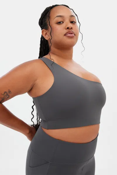 Girlfriend Collective Moon Bianca One Shoulder Bra